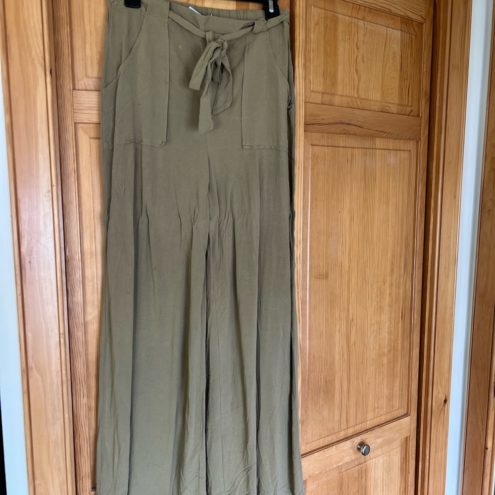 ASOS Olive Wide-Leg pants